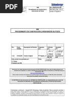 IPM-PR-WCI-001 Procedimiento de de Construcción e Intervención de Pozos PDF