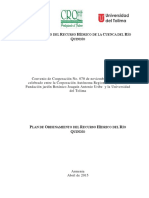 Plan de Ordenamiento Del Recurso Hídrico Rio Quindio PDF