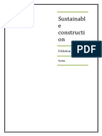 Sustainable Construction Pollution