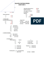 Isolated Footing Design Load Case 1