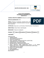 Estudio Tratamiento Superficial Slurry Seal Conservación Pavimentos Flexibles