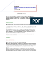 Exposé Oral (Conseils)