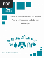 Modulo I - Tema 1. Empezar A Trabajar Con MS Project