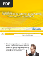 Diapositiva Trastorno de Control Impulsos, Disociativos y Psicopatia PDF