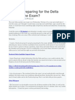 Are You Preparing For The Delta Module One Exam?: November 27, 2016 Katy M