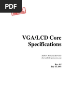 VGA/LCD Core Specifications: Author: Richard Herveille