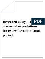 Research Essay of Child Development