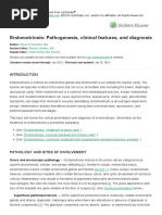 Endometriosis - Pathogenesis, Clinical Features, and Diagnosis - UpToDate