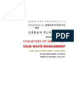 Urban Plnningll: Challenges of Urban Area Solid Waste Management