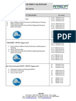 Courses Calendar