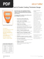 Data Sheet: Elcometer 415 Paint & Powder Coating Thickness Gauge