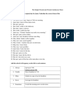 The Simple Present and Present Continuous Tense