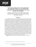 Creimiento Poblacional y Valor Nutricional Del Copèpodo Oithona Ovalis Alimentado Con Cuatro Especies de Microalgas