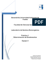 Práctica 1 Determinación de Bioelementos Bioinorgánica