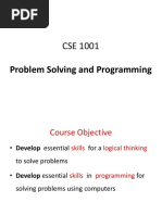 Problem Solving and Programming: Dr. A. Nayeemulla Khan