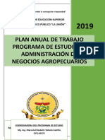 Plan Anual de Trabajo Adm de Negocios Agropecuarios 2019 Original