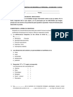 Evaluación de Diagnóstico de Desarrollo Personal