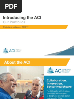 Introducing The ACI: Our Portfolios