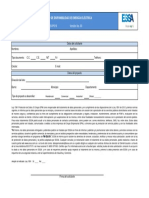 Solicitud de Disponibilidad de Energía Eléctrica