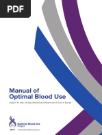 Manual of Optimal Blood Use: Support For Safe, Clinically Effective and Efficient Use of Blood in Europe