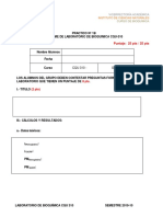 Informe Laboratorio #1B CQU 310