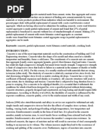 Abstract:: Keywords: Concrete, Partial Replacement, Waste Bitumen Coated Materials, Crushing Loads