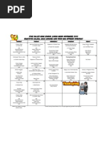 Star Valley High School Lunch Menu November 2010 Grab'N'Go Salads, Sack Lunches and Food Bar Offered Everyday