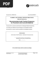 Recommended Audit Testing Frequency For Pavement and Concrete Material 22 August 2011.RCN-D14 23245716