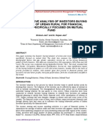 A Comparative Analysis of Investors Buying Behavior of Urban Rural For Financial Assets Specifically Focused On Mutual Fund