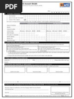 UTI - Change of Bank Form