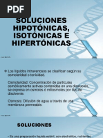 Diapositivas Angie SOLUCIONES HIPOTÓNICAS, ISOTÓNICAS E HIPERTÓNICAS