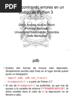 08 - Encontrando Errores en Un Codigo de Python 3