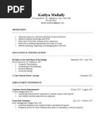 Kaitlyn Mullally Resume PDF