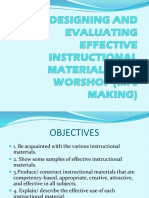 Effective Instructional Materials