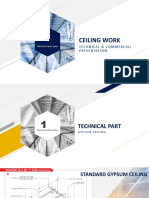 Ceiling Work: Technical & Commercial Presentation