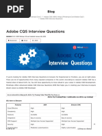 The Best Adobe CQ5 Interview Questions (UPDATED) 2019