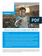 UNICEF Ethiopia - 2017 - Education Budget Brief