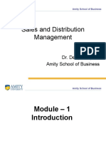 Sales and Distribution Management