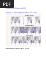 Matlab Code For Digital Modulation Techniques