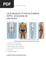 La Evaluación Postural Estática