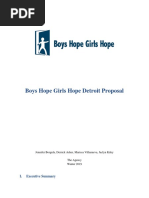 Boys Hope Girls Hope Detroit Proposal: I. Executive Summary