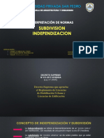 Independizacion y Subdivision 1