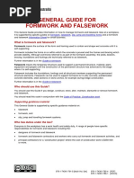 General Guide For Formwork and Falsework