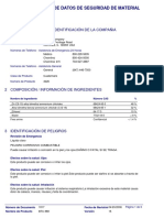 Hoja de Seguridad Sal de Amonio Cuaternario 5 Generacion (BTC 888)