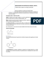 Obtención de La Benzofenona Por Síntesis de Friedel Crafts