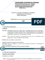 Aula de Fenômenos de Transporte 2 e 3