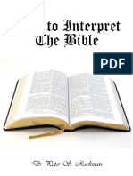 How To Interpret The Bible - DR Peter S Ruckman