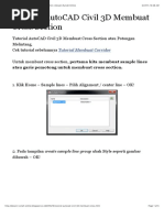 Tutorial AutoCAD Civil 3D Membuat Cross Section