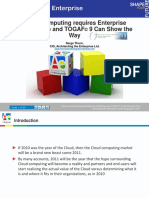 Cloud Computing Requires Enterprise Architecture and TOGAF 9 Can Show The Way