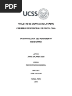 Facultad de Ciencias de La Salud Monografia